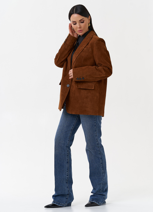 Женский замшевый жакет модель № 29925 в рассрочку