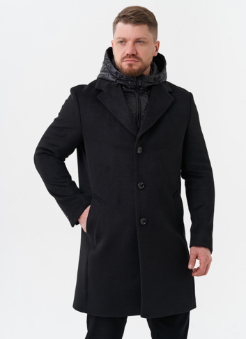 Мужское пальто черного цвета Мужское пальто черного цвета