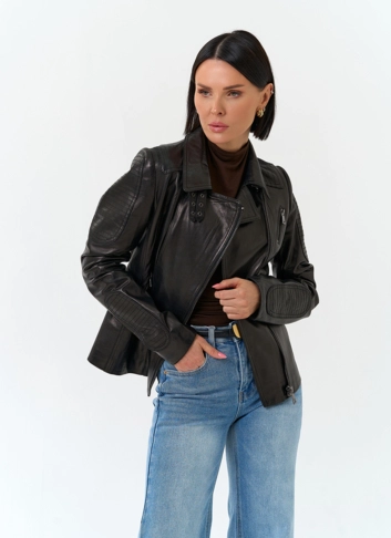 Женская кожаная куртка