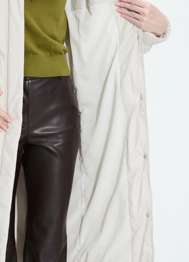 Женский пуховик с капюшоном модель № 33745 универмаг малина фото