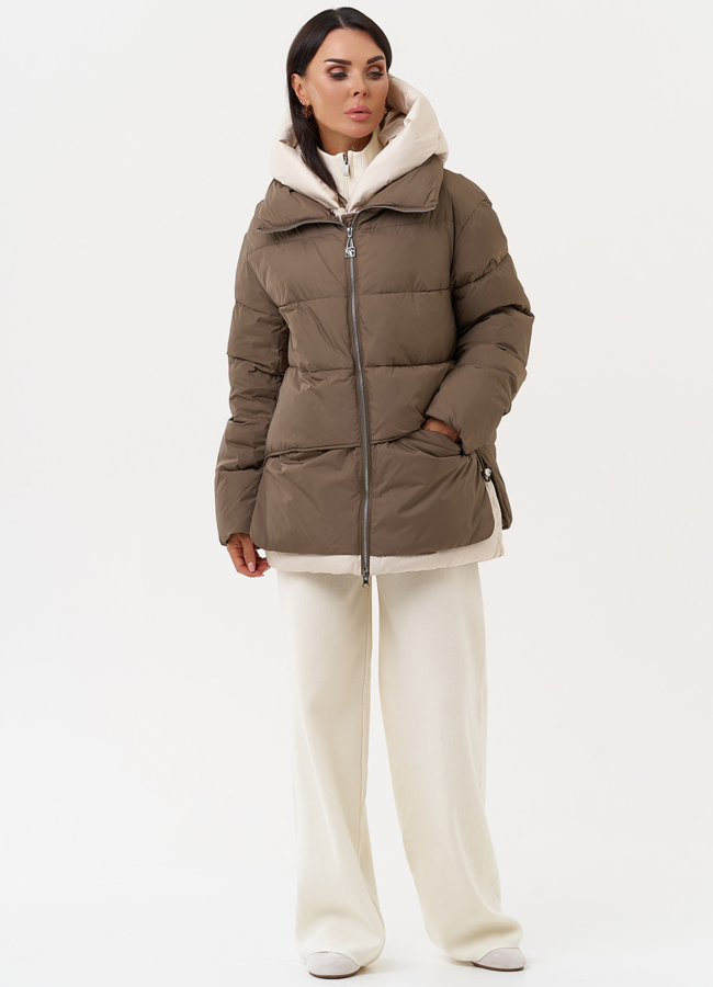 Женская зимняя куртка с капюшоном модель № 31291 в рассрочку