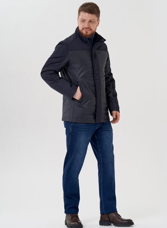 Мужская куртка синего цвета 