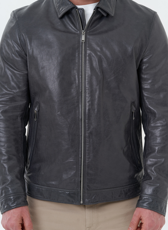 Мужская куртка из натуральной кожи 